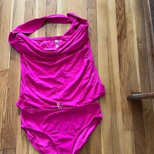 Bright Pink One-Piece Swimsuit